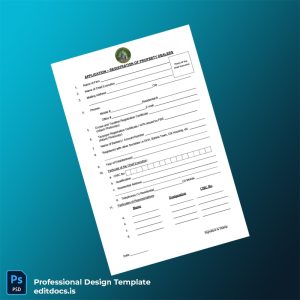 Editable Pakistan DHA Gujranwala Registration Certificate Template (Word&PDF) Page Preview - EditDocs
