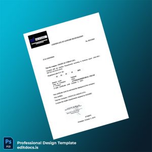 Editable Peru Certificate of Sanitary Registration Template (Word&PDF) Page Preview - EditDocs