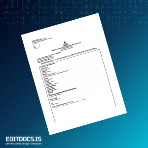 Editable Philippines POEA Employment Verification Letter Template (Word&PDF) Page Preview - EditDocs
