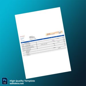 Philippines BPI Bank Statement Template in Word and PDF formats