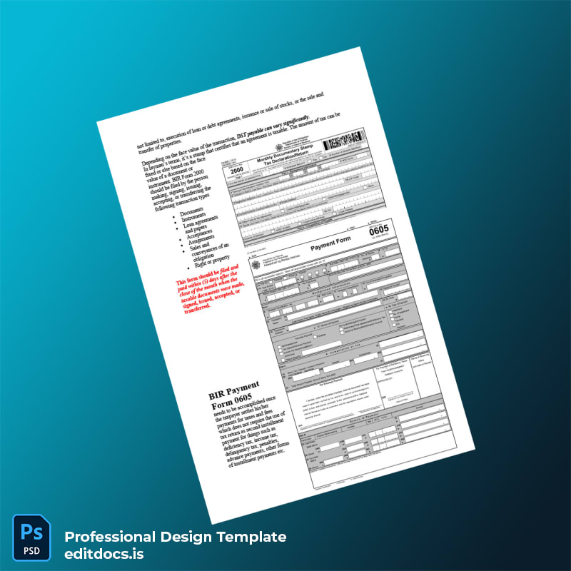 Editable Philippines Bureau of Internal Revenue Certificate of Registration Template in Word and PDF formats page 4 Page Preview - EditDocs