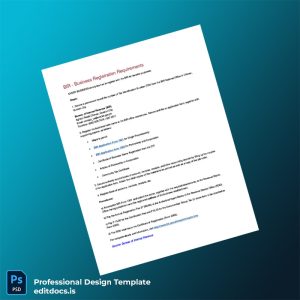 Editable Philippines Bureau of Internal Revenue Registration Certificate Template (Word&PDF) Page Preview - EditDocs