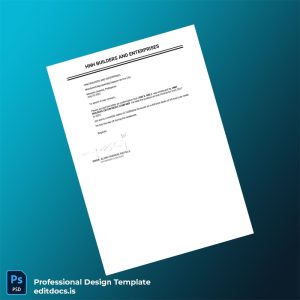 Editable Philippines HNH Builders and Enterprises Employment Verification Letter Template (Word&PDF) Page Preview - EditDocs