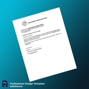 Editable Philippines JLEARN LANGUAGE TUTORIAL SERVICES Employment Verification Letter Template (Word&PDF) Page Preview - EditDocs
