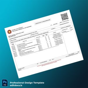 Editable Philippines Registration Authority Registration Certificate Template (Word&PDF) Page Preview - EditDocs
