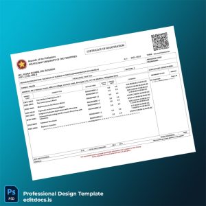Editable Philippines Registration Certificate Template (Word&PDF) Page Preview