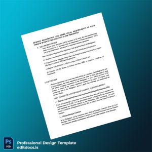 Editable Philippines SEC Business Registration Certificate Template (Word&PDF) Page Preview - EditDocs