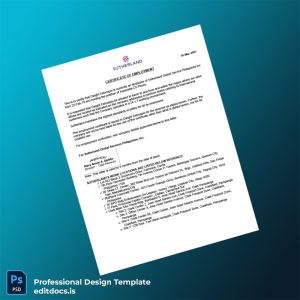 Editable Philippines Sutherland Global Services Employment Verification Letter Template (Word&PDF) Page Preview - EditDocs