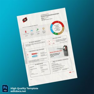 Portugal EDP Editable Utility Bill Template in Word and PDF formats