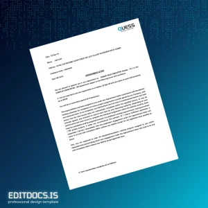 Editable Qatar QWEESS Salary Certificate Template (Word&PDF) Page Preview - EditDocs