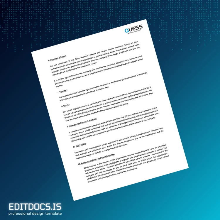 Editable Qatar QWEESS Salary Certificate Template in Word and PDF formats page 3 Page Preview - EditDocs