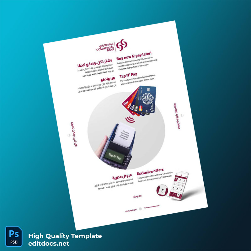 Qatar Bank Statement Template in Word and PDF formats page 6