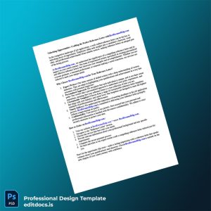 Editable Reference Letter for Employee to Bank Employment Verification Letter Template (Word&PDF) Page Preview - EditDocs