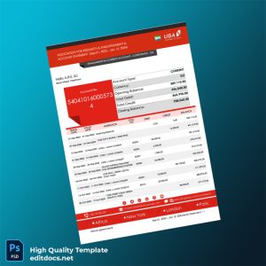 Sierra Leone Africa s Global Bank Bank Statement Template in Word and PDF formats