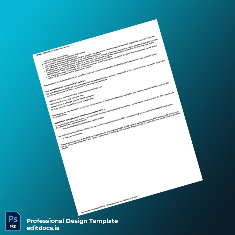 Editable Singapore Nanyang Technological University Employment Verification Letter Template in Word and PDF formats page 3 Page Preview - EditDocs