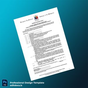Editable Singapore Pasuguan ng Pilipinas Employment Verification Letter Template (Word&PDF) Page Preview - EditDocs