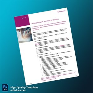 South Africa Computershare Pty Ltd Editable Proof Of Residence Template in Word and PDF formats