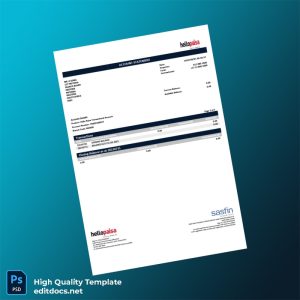 South Africa Hello Paisa Bank Statement Template in Word and PDF formats