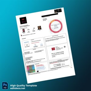 Spain EDP Energ A S A Editable Electricity Bill Template in Word and PDF formats