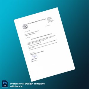 Editable Tanzania Contractors Registration Board Business Registration Certificate Template (Word&PDF) Page Preview - EditDocs