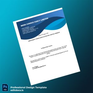 Editable Trinidad and Tobago MERS CONSULTANCY LIMITED Employment Verification Letter Template (Word&PDF) Page Preview - EditDocs