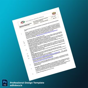 Editable UAE National Accreditation Department Registration Certificate Template (Word&PDF) Page Preview - EditDocs