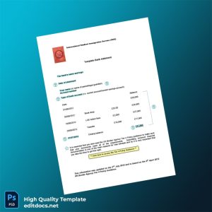 UK Template Bank Statement Template in Word and PDF formats