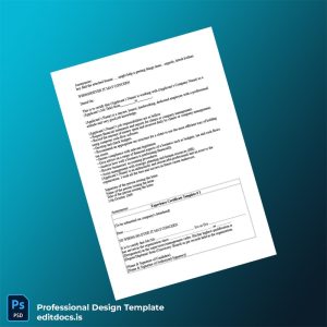 Editable US Company Experience Certificate Template (Word&PDF) Page Preview - EditDocs