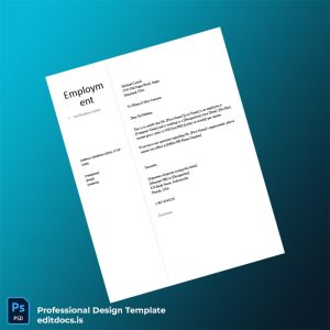 Editable USA Company Name Employment Verification Letter Template (Word&PDF) Page Preview - EditDocs