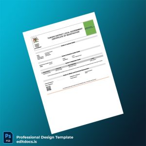 Editable Uganda Tororo District Local Government Registration Certificate Template (Word&PDF) Page Preview - EditDocs