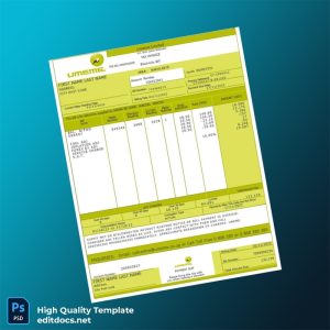 Uganda Umeme Editable Utility Bill Template in Word and PDF formats