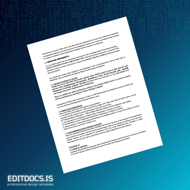 Editable United Arab Emirates Al Qabas Petroleum Company Employment Verification Letter Template in Word and PDF formats page 3 Page Preview - EditDocs