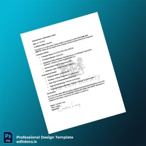 Editable United Kingdom BLOCKCHAIN GB LIMITED Employment Verification Letter Template (Word&PDF) Page Preview - EditDocs