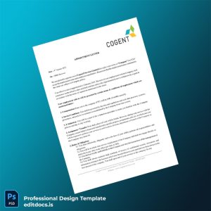 Editable United Kingdom Cogent Services Limited Employment Verification Letter Template (Word&PDF) Page Preview - EditDocs