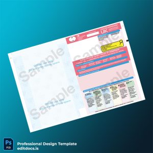 Editable United Kingdom DVLA Vehicle Registration Certificate Template (Word&PDF) Page Preview - EditDocs