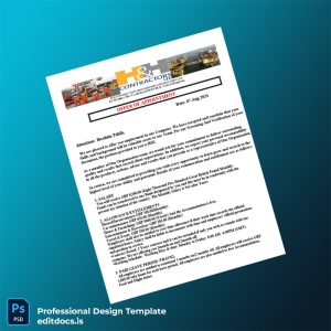 Editable United Kingdom H H Contractors Ltd Employment Verification Letter Template (Word&PDF) Page Preview - EditDocs