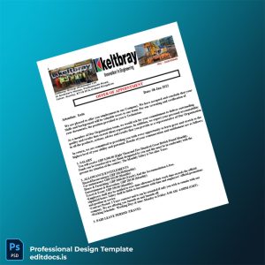 Editable United Kingdom Keltbray Group Employment Verification Letter Template (Word&PDF) Page Preview - EditDocs