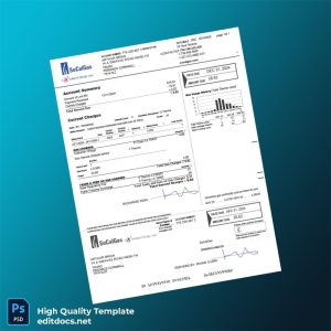 United Kingdom SoCalGas Editable Utility Bill Template in Word and PDF formats