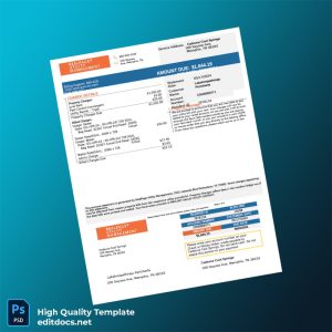 United States Cadence Cool Springs Editable Bank Statement Template in Word and PDF formats