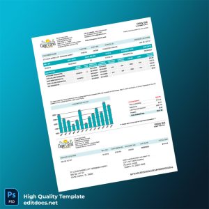 United States City Of Cape Coral Editable Utility Bill Template in Word and PDF formats