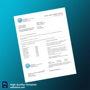 United States City Of Chicago Department Of Finance Editable Utility Bill Template in Word and PDF formats