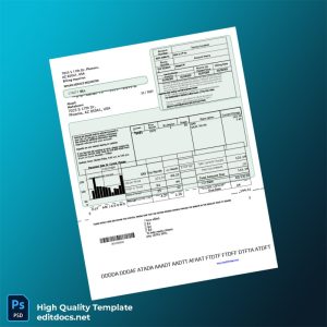 United States City Of Chicago Editable Gas Bill Template in Word and PDF formats