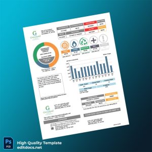 United States City Of Groveland Editable Utility Bill Template in Word and PDF formats