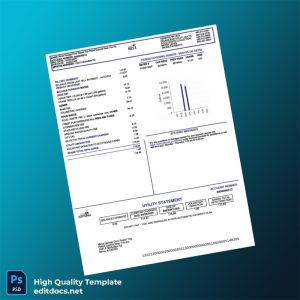 United States City Of Scottsdale Editable Water Bill Template in Word and PDF formats