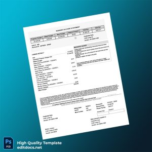 United States Creekside Vista Editable Utility Bill Template in Word and PDF formats