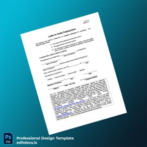 Editable United States Department Of Agriculture Income Verification Letter Template (Word&PDF) Page Preview - EditDocs