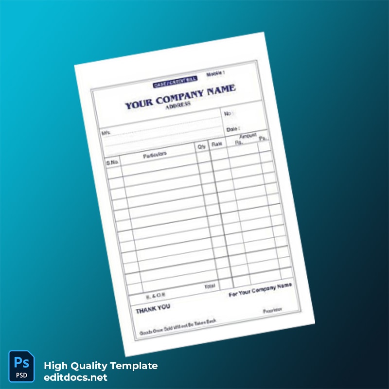 United States East Repair Inc Editable Utility Bill Template in Word and PDF formats page 2