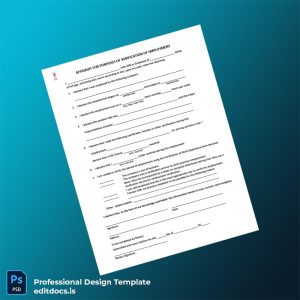 Editable United States Employment Verification Affidavit Template (Word&PDF) Page Preview - EditDocs