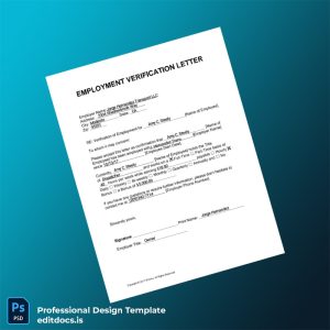 Editable United States Jorge Hernandez Transport LLC Employment Verification Letter Template (Word&PDF) Page Preview - EditDocs