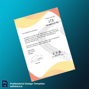 Editable United States Justin Tire Shop Employment Verification Letter Template (Word&PDF) Page Preview - EditDocs